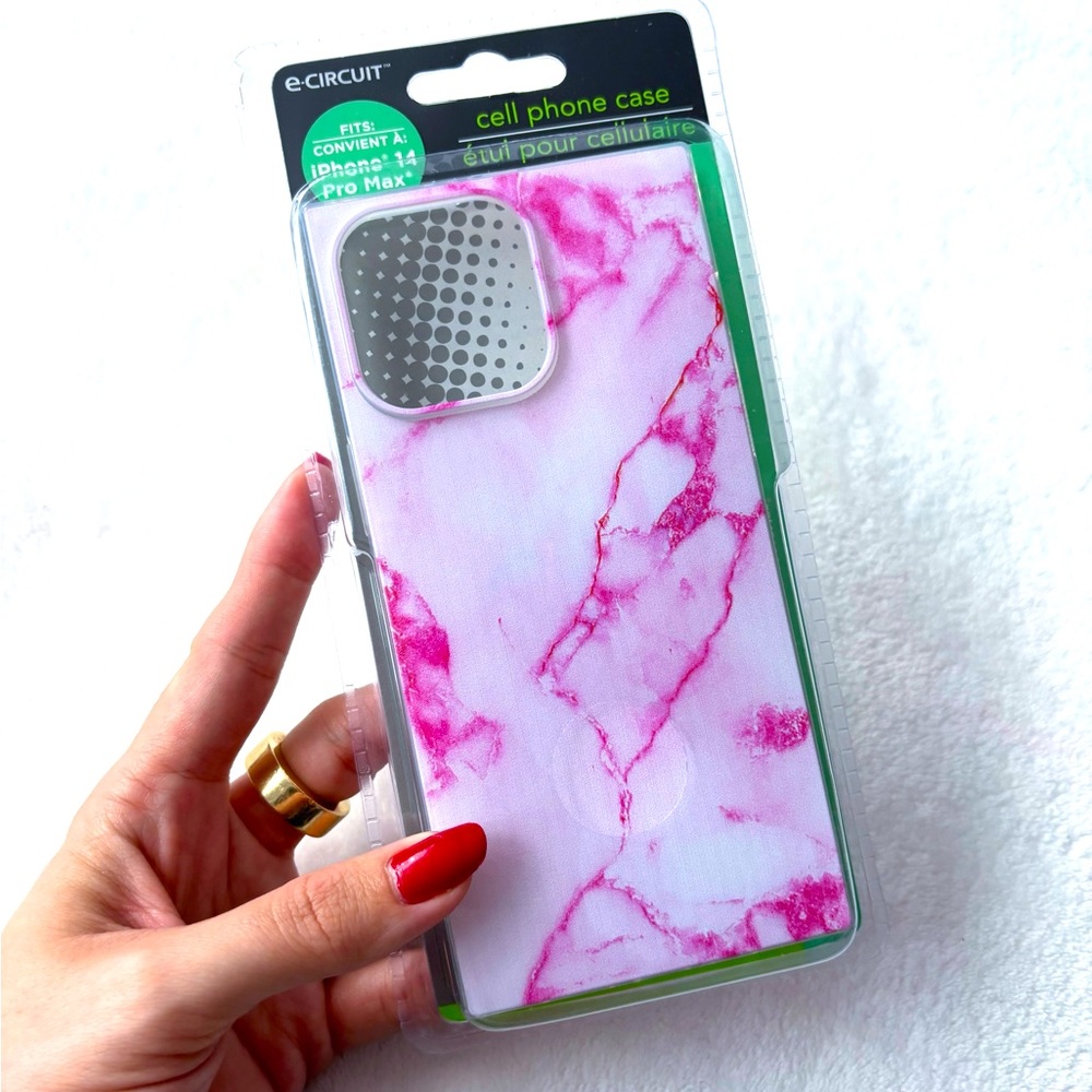 ✨NEW IPHONE 14 PRO MAX CASE PINK MARBLE CASE SQUARE IPHONE CASE✨